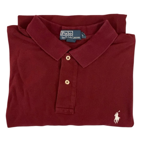 Polo Ralph Lauren burgundy short sleeve shirt - Picture 10 of 10